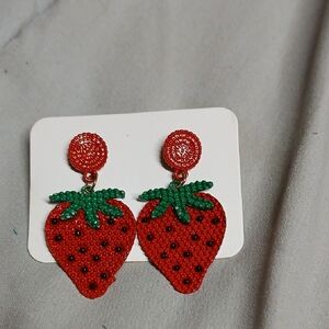 Strawberry Shaped Earrings